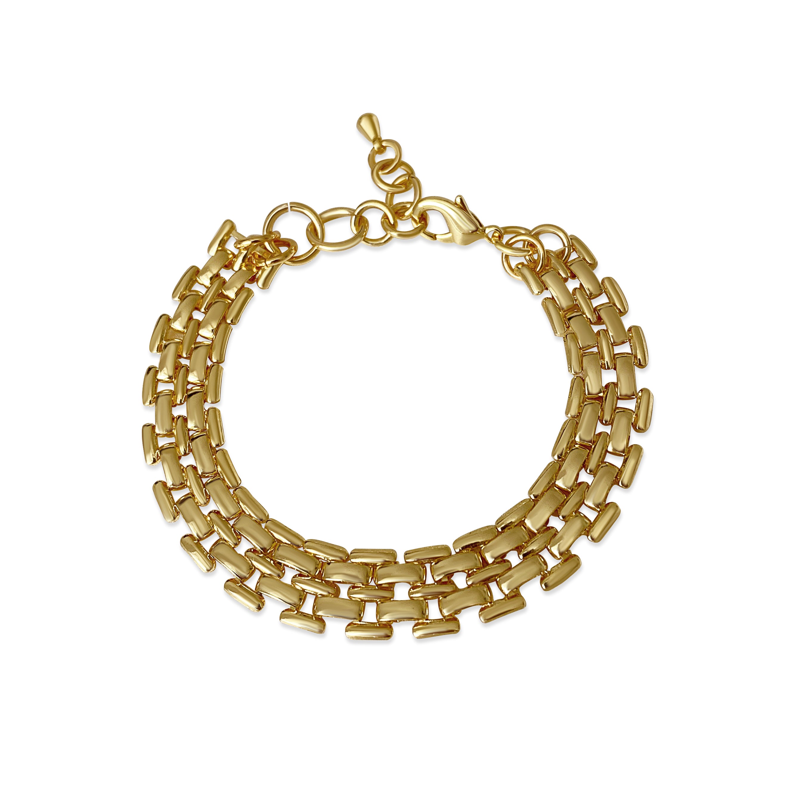 Folio Women's Watch Gift Set: Gold Round Case, Gold Sunray Dial, Gold Tone  3 Link Bracelet - Walmart.com